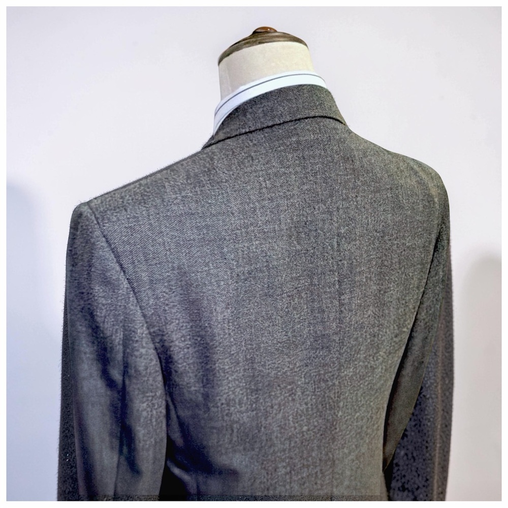 Joseph Abboud JoA II Double Breasted Blazer| 40R | Charcoal Wool | Classic - Picture 9 of 12